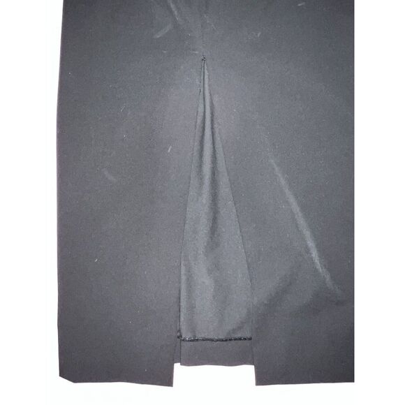 NWT Zara M Business DRESS Black Sundress Slit Work - Picture 2 of 5